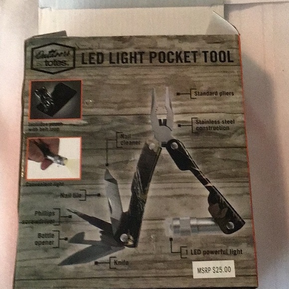 Totes outdoors led light pocket tool 8 functions in 1 tool preowned never used - Picture 2 of 5